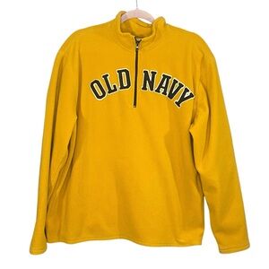 Old Navy Half-Zip Fleece Pullover Y2K 90s Vintage Boxy Oversized Fit Mens Size L